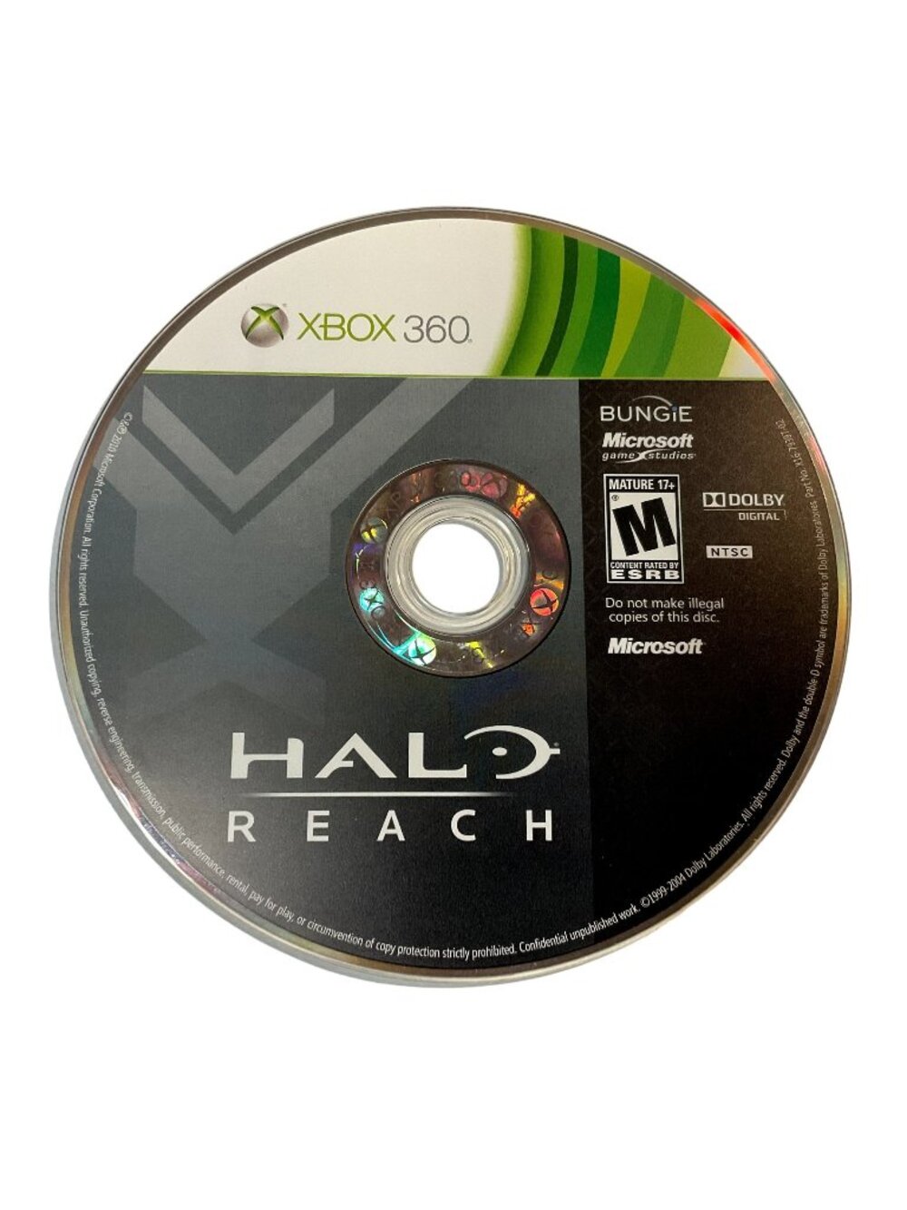 Halo Reach Xbox 360 Video Game Microsoft Studios Disc Only Untested No Box